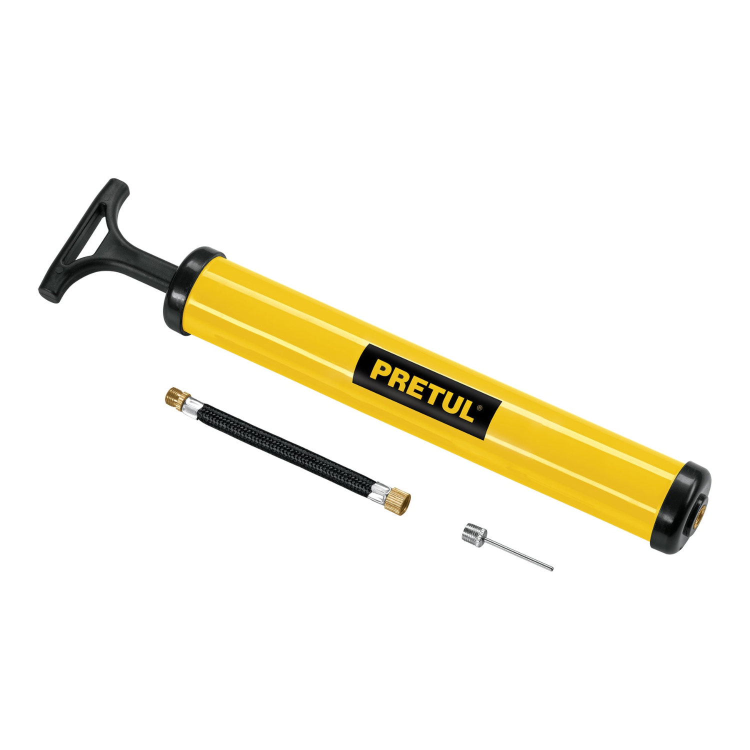 MINI INFLADOR MANUAL PLASTICO PARA BALONES 14.5 PSI PRETUL - 1