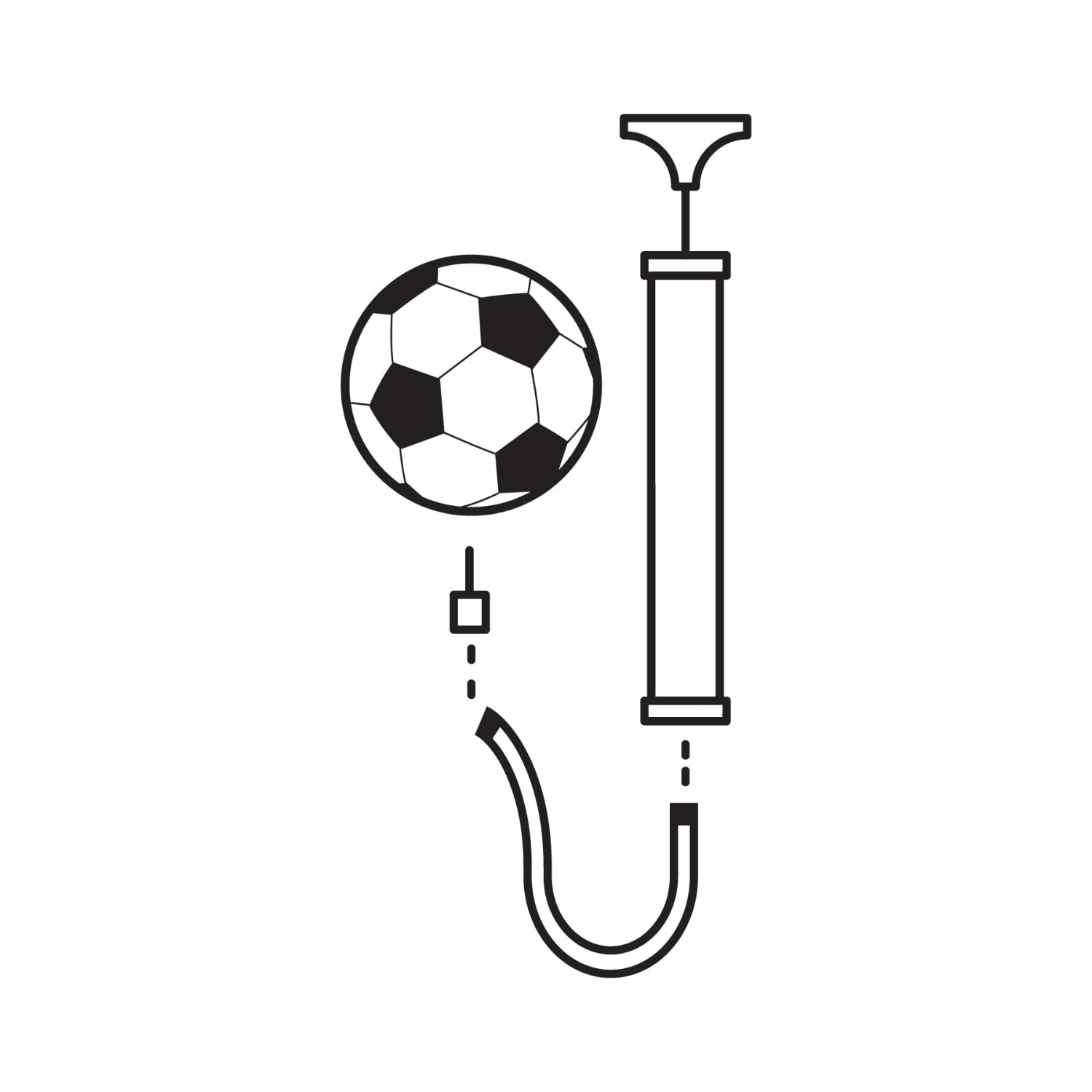 MINI INFLADOR MANUAL PLASTICO PARA BALONES 14.5 PSI PRETUL - 2