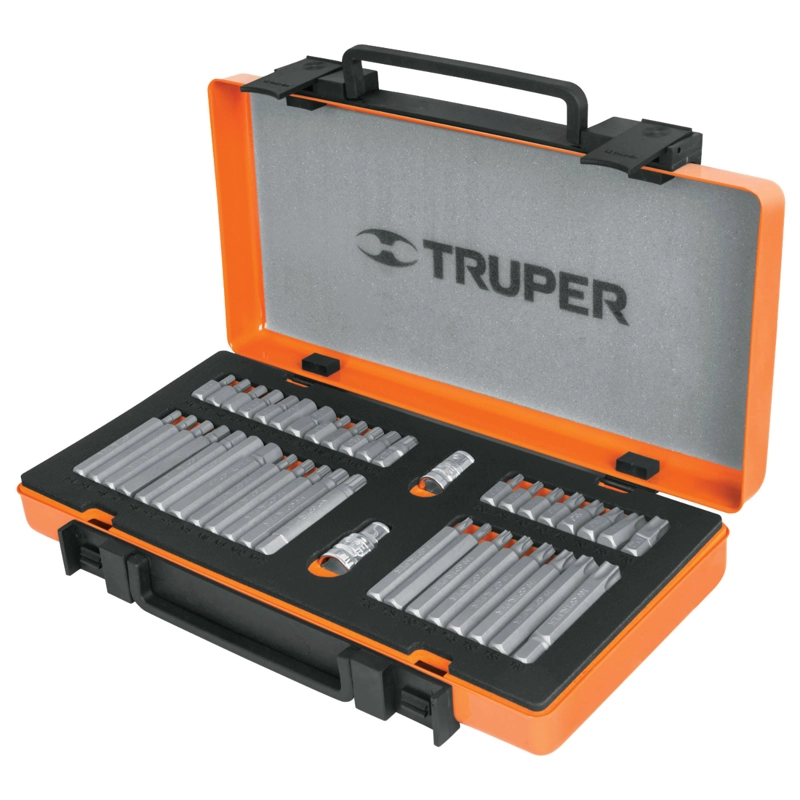 SET PUNTAS TRUPER CF-17809 42 PIEZAS 1/2' Y 3/8' DE 75 Y 30 MM - 1