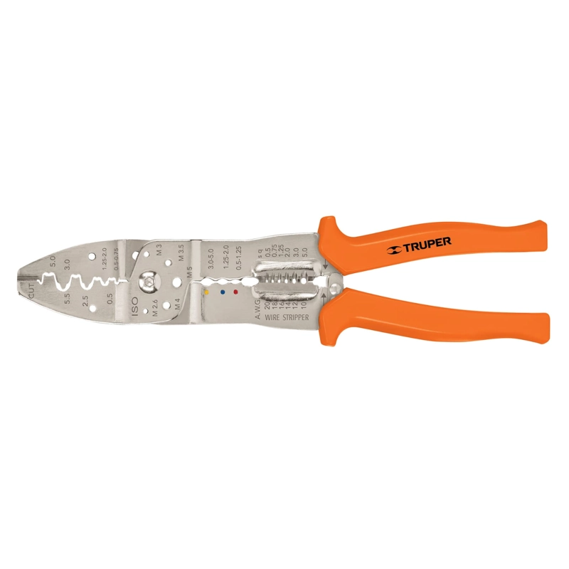 ALICATE PELA CABLES TRUPER CF-17358 ACERO 20 A 10 AWG - 1