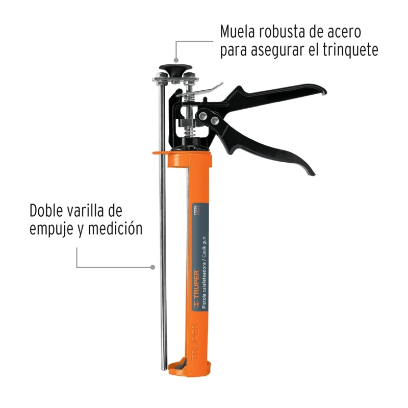 APLICADOR TRUPER CF17558 DE SILICONA TIPO ESQUELETO REFORZADA - 2