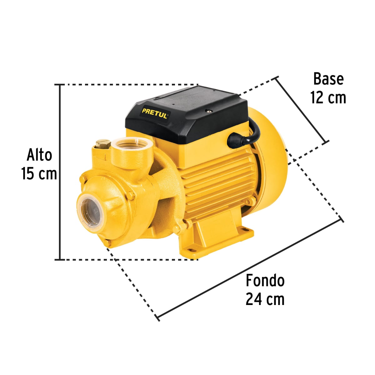 BOMBA PERIFÉRICA PRETUL CF28025 AGUA 1/2 HP - 4
