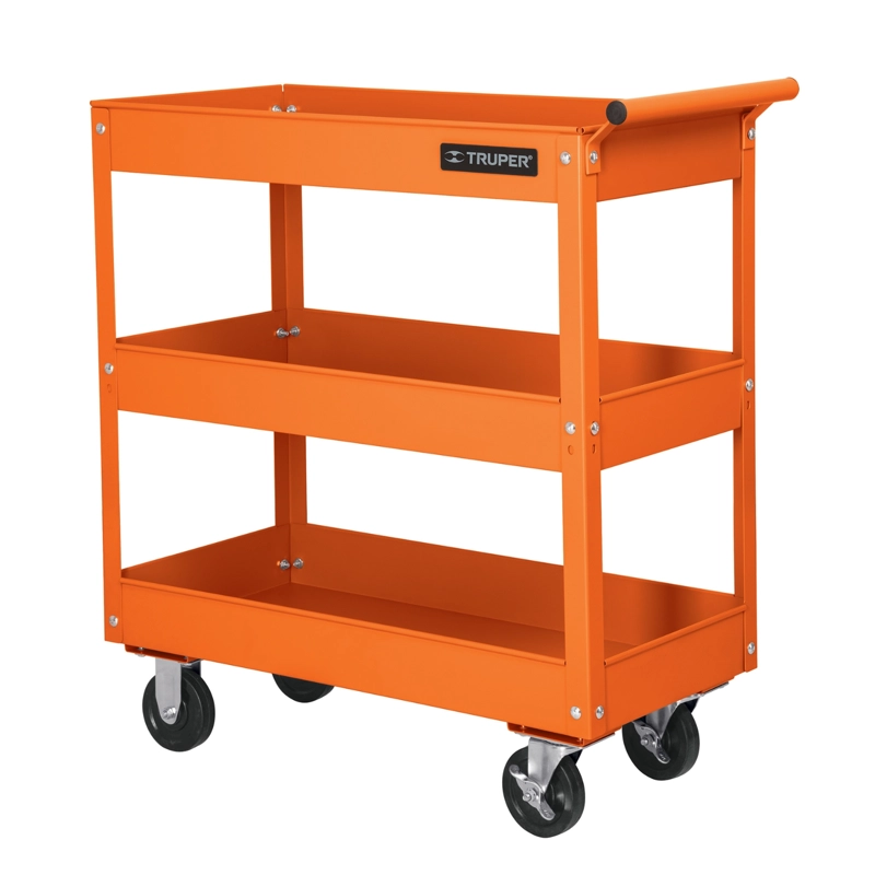 ACCESORIOS HERRAMIENTAS TRUPER CF-11528 NARANJA CARRO DE SERVICIO PORTA HERRAMIENTAS CON 3 NIVELES - 1