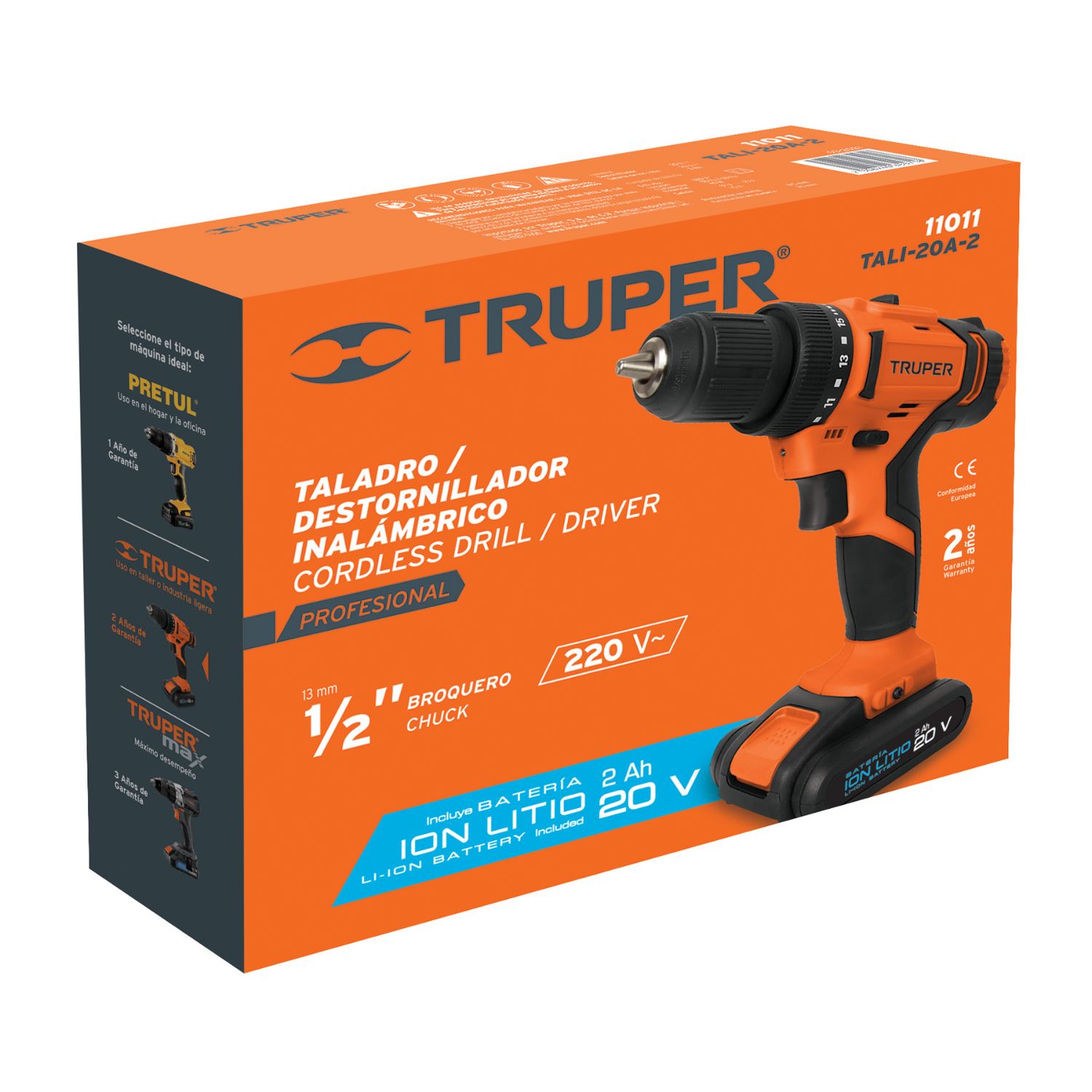 COMBO TRUPER TALADRO INALÁMBRICO 29V + JUEGO 100 PUNTAS MIXTAS - 2