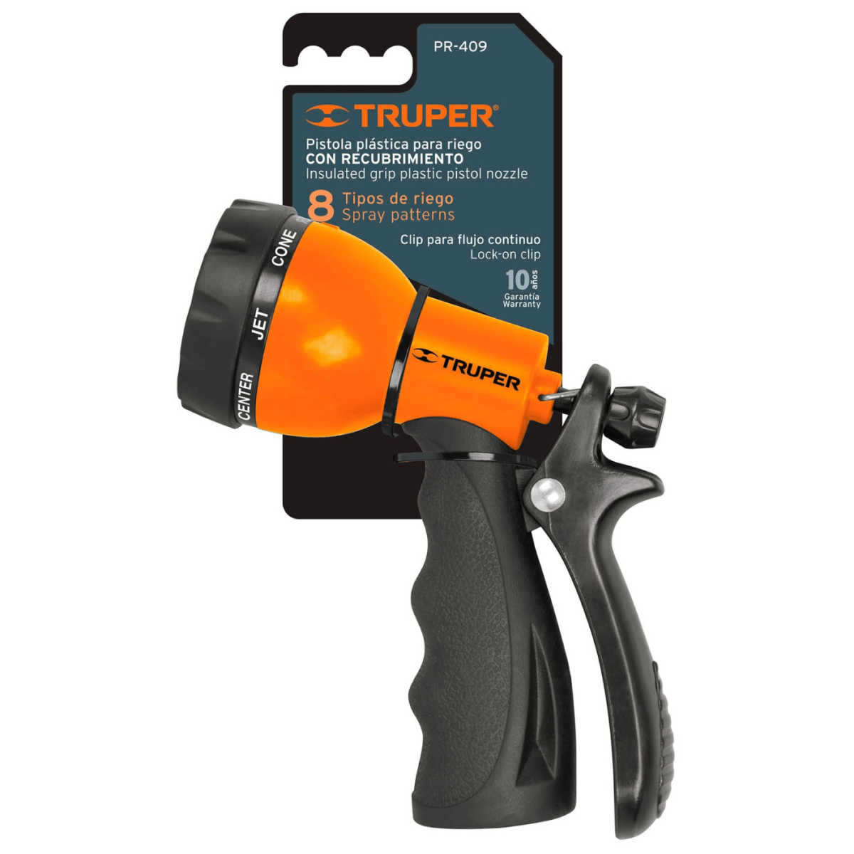 MANGUERA DE RIEGO TRUPER 16050-18482 10M + PISTOLA DE RIEGO 8 FUNCIONES - 6