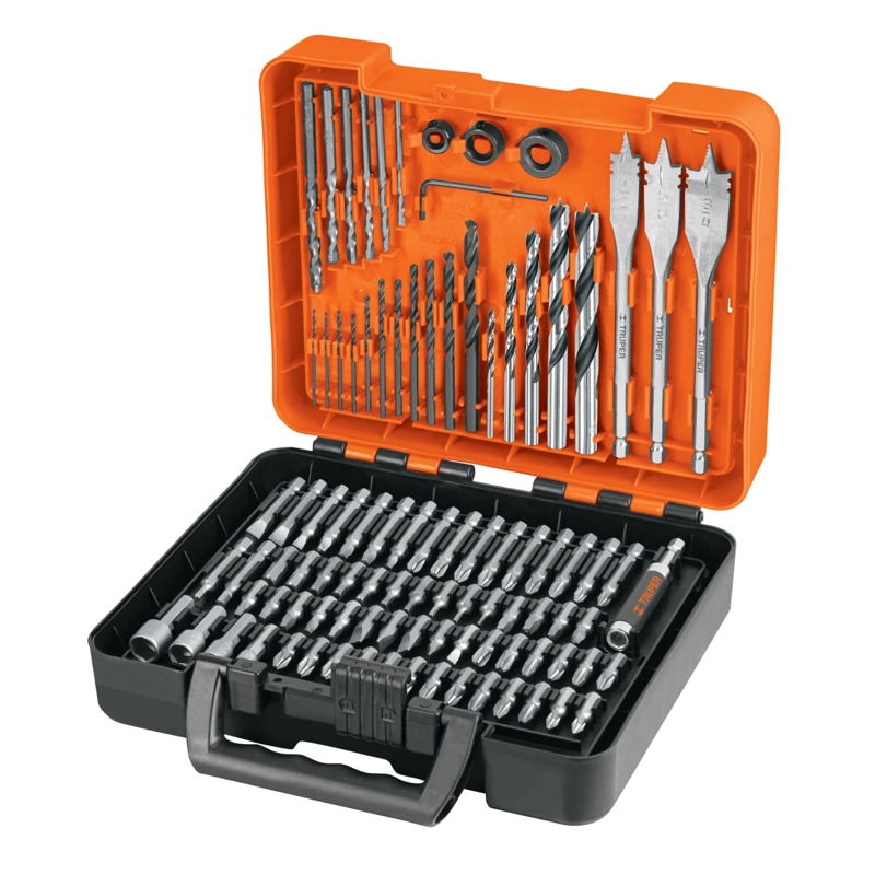 COMBO TRUPER TALADRO 600W + JUEGO BROCAS 100 PZAS + CAJA HERRAMIENTAS - 2