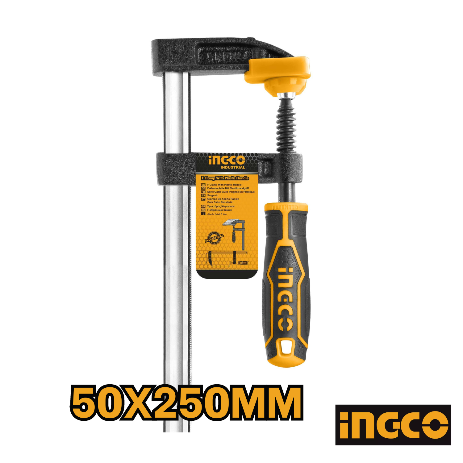 PRENSA SARGENTO TIPO F 50 X 250MM INDUSTRIAL INGCO - 1