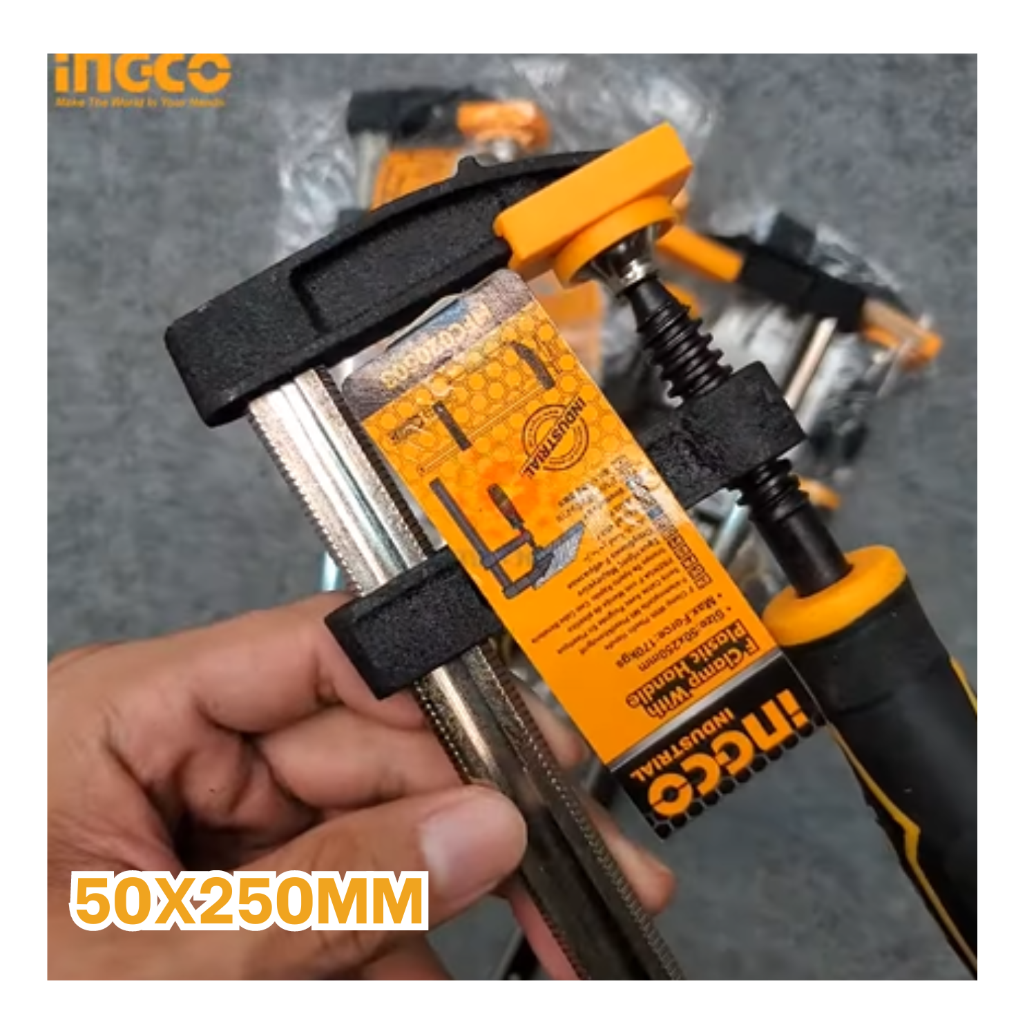 PRENSA SARGENTO TIPO F 50 X 250MM INDUSTRIAL INGCO - 3