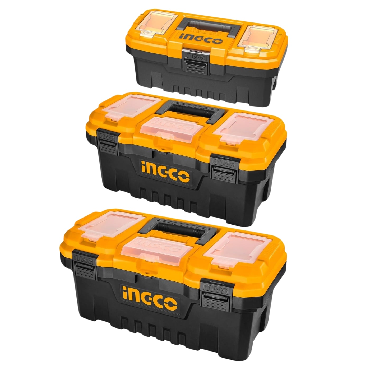 JUEGO DE 3 CAJAS DE HERRAMIENTAS 14' 17' 20' INGCO - 1