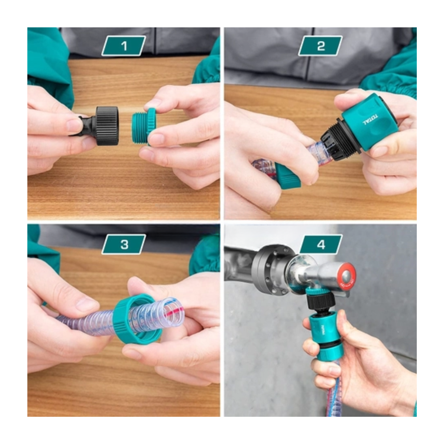 SET DE BOQUILLA Y CONECTORES PARA HIDROLAVADORA TOTAL - 4