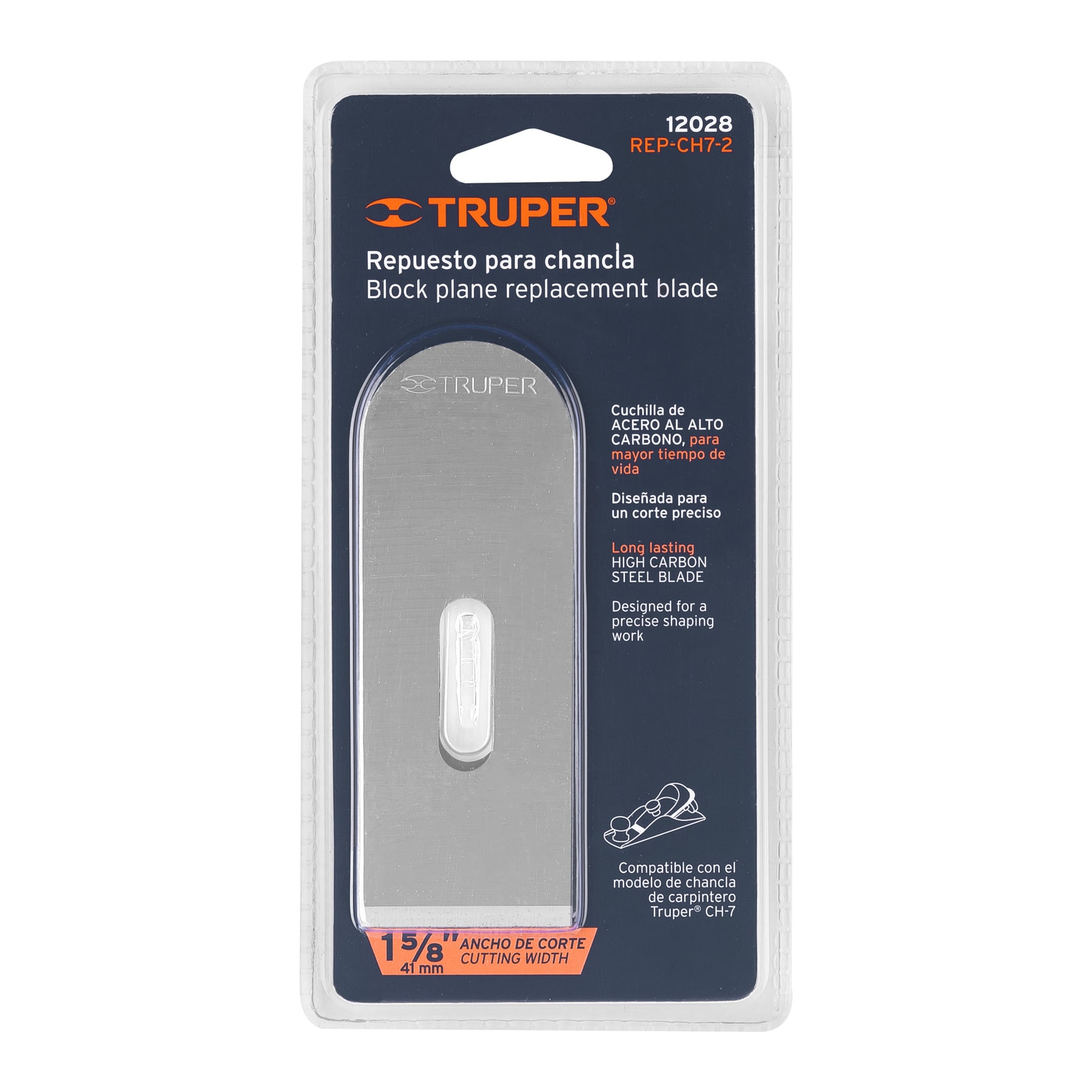REPUESTO DE CUCHILLA PARA MINI CEPILLO 1 5/8' TRUPER - 3