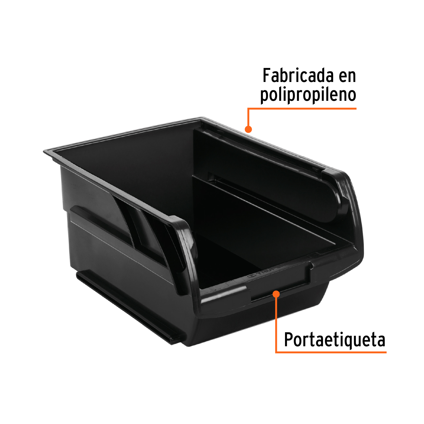 BANDEJA APILABLE DE PLÁSTICO 29 X 19 X 13 CM TRUPER - 2