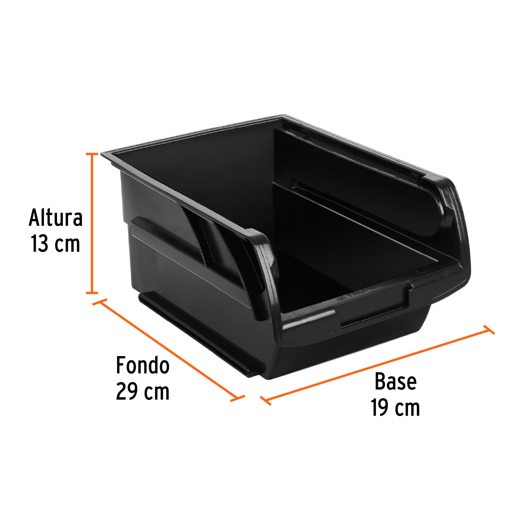 BANDEJA APILABLE DE PLÁSTICO 29 X 19 X 13 CM TRUPER - 3