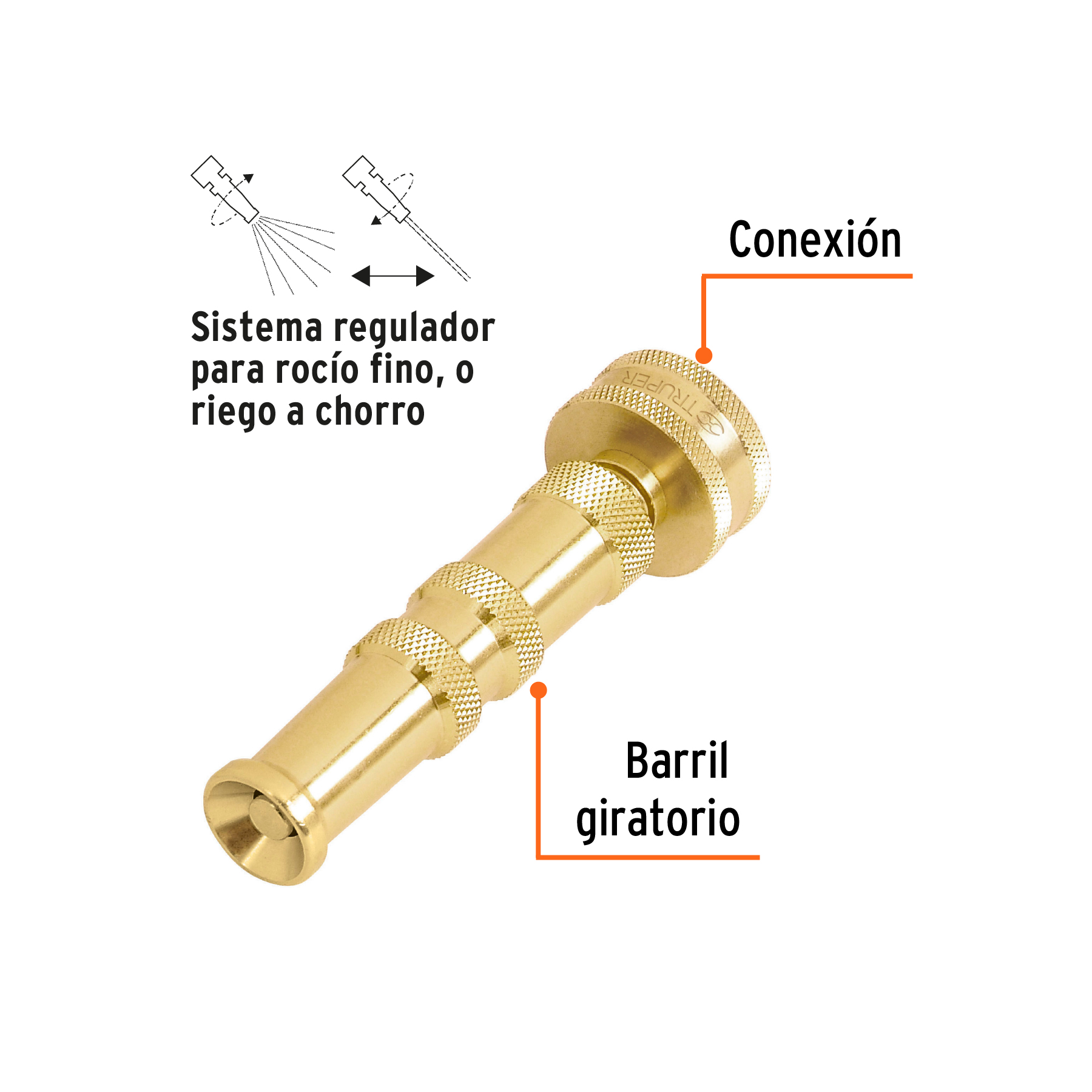 CHIFLÓN DE BRONCE EN BLÍSTER TRUPER - 3
