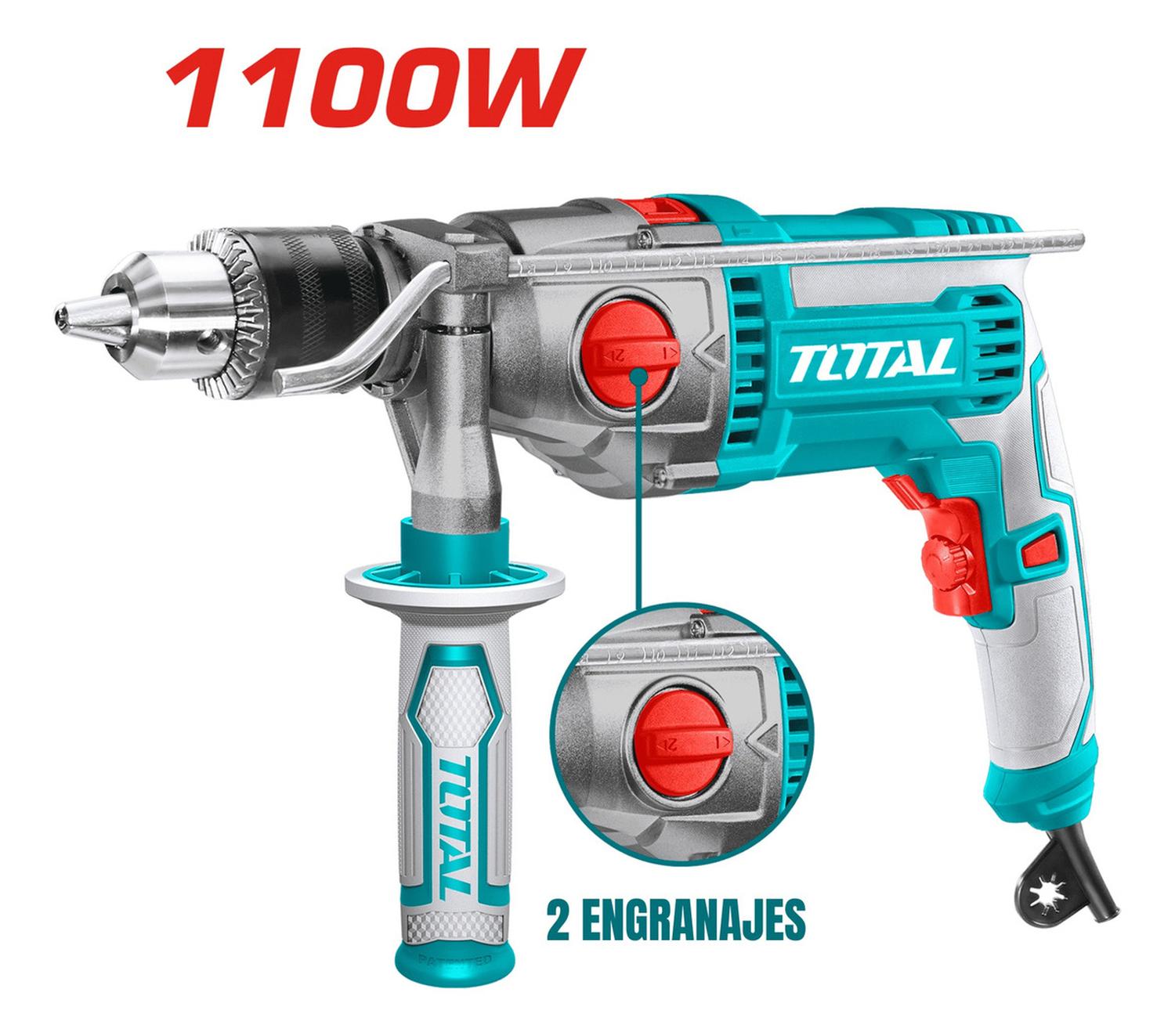 TALADRO TOTAL PERCUTOR TG211166 1100 WATTS INDUSTRIAL - 2