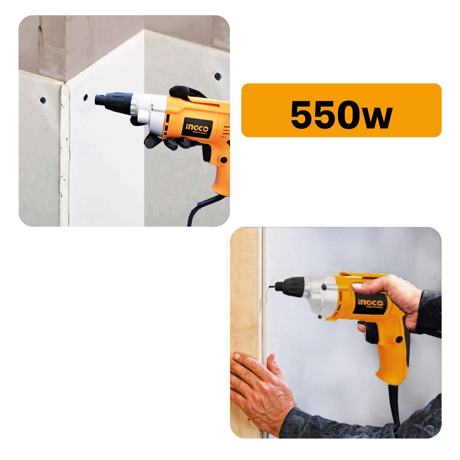 ATORNILLADOR ELÉCTRICO PARA DRYWALL 550W INGCO - 3
