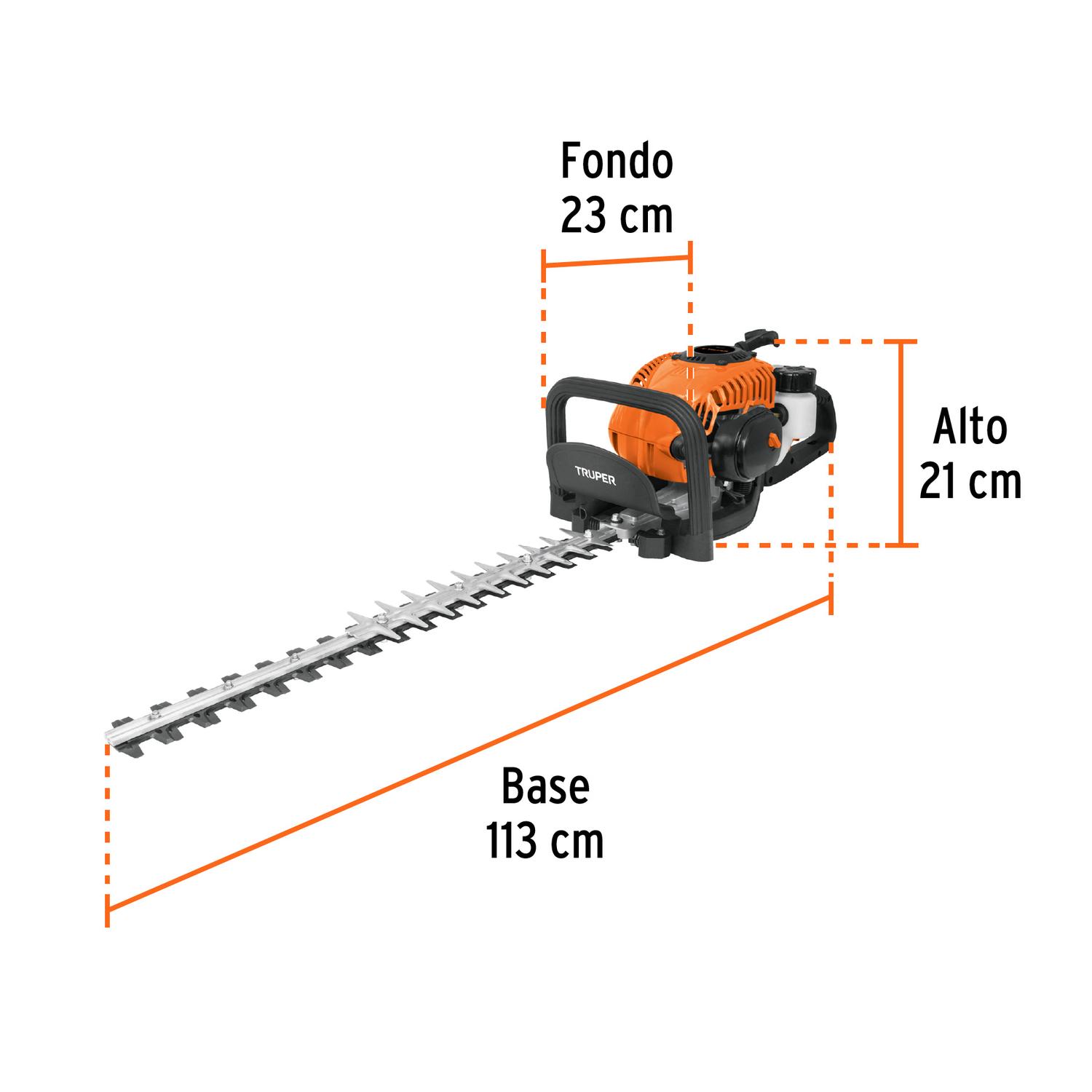 CORTASETOS CON MOTOR A GASOLINA 26 CC PROFESIONAL TRUPER - 3
