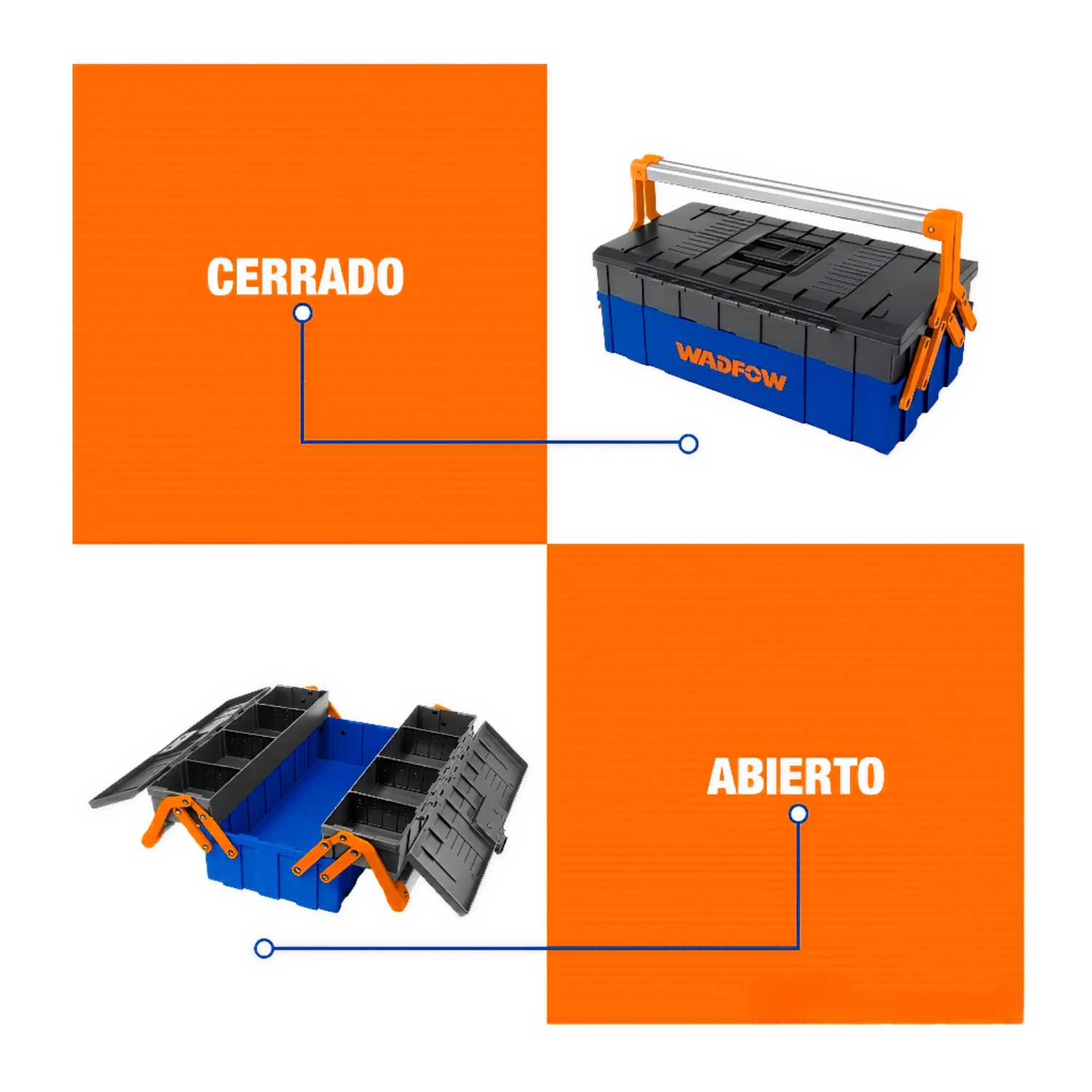 CAJA TIPO ACORDEON DIVISORES EXTRAIBLES WADFOW - 3