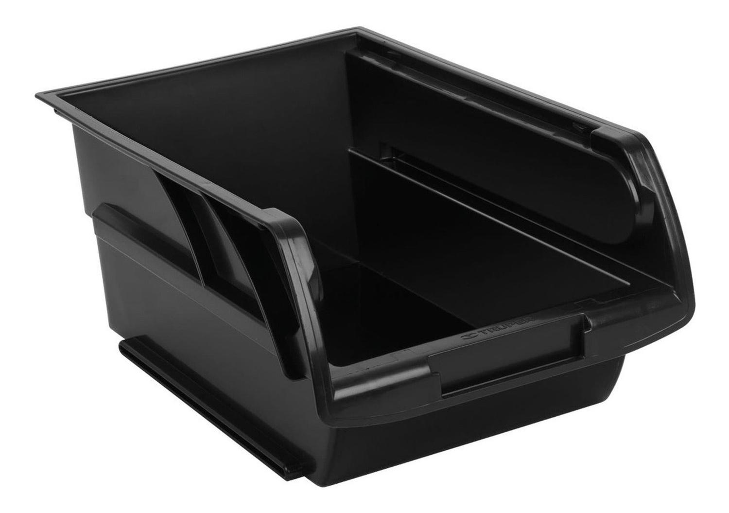 BANDEJA APILABLE DE PLÁSTICO, 34 X 21 X 15 CM TRUPER 10891 NEGRO - 1