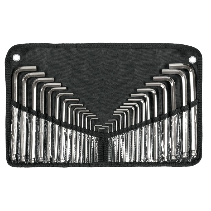 JUEGO 30 LLAVES ALLEN LARGAS STD Y MM PUNTA BOLA, ESTUCHE TRUPER - 1