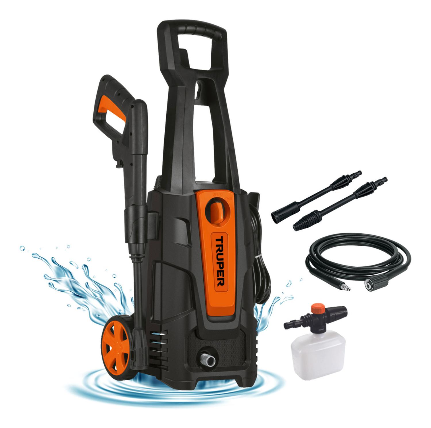 HIDROLAVADORA ELÉCTRICA 1800PSI + MANGUERA 15 METROS TRUPER - 2