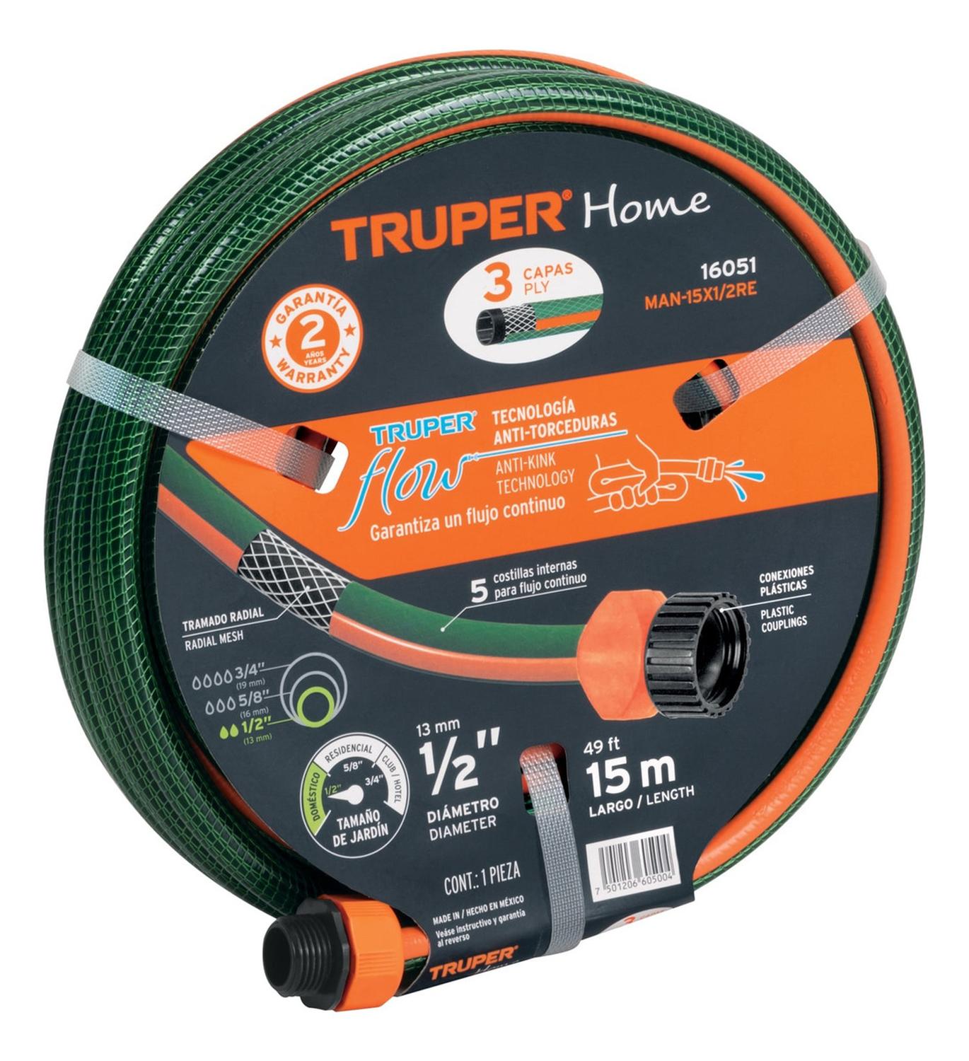 HIDROLAVADORA ELÉCTRICA 1800PSI + MANGUERA 15 METROS TRUPER - 7