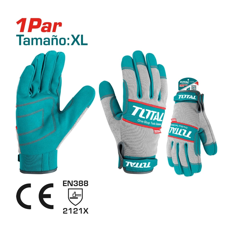 GUANTES MECÁNICO DE CUERO REFORZADO XL TOTAL - 2