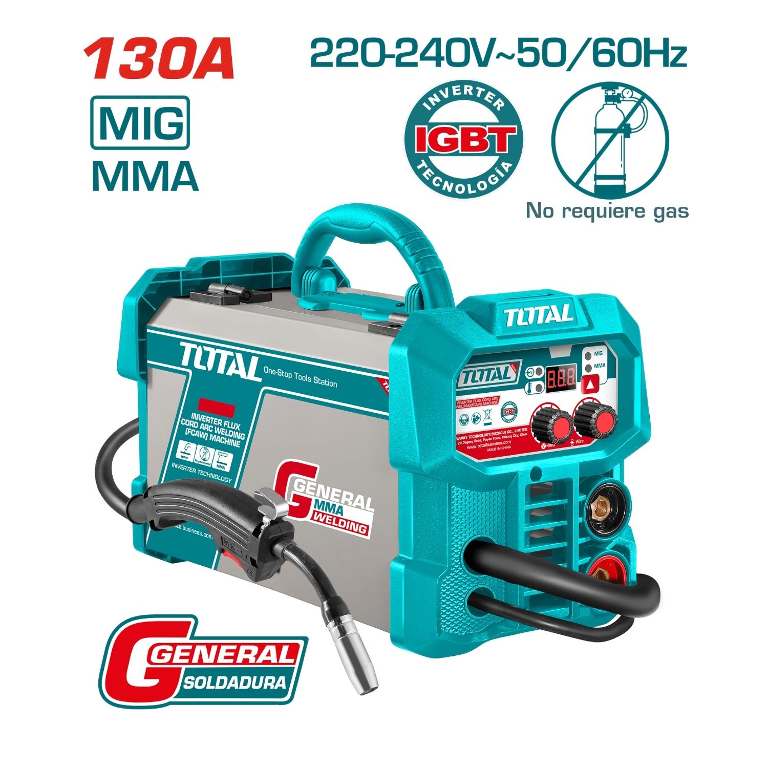SOLDADORA INVERTER MIG/MMA 130AMP TOTAL - 2