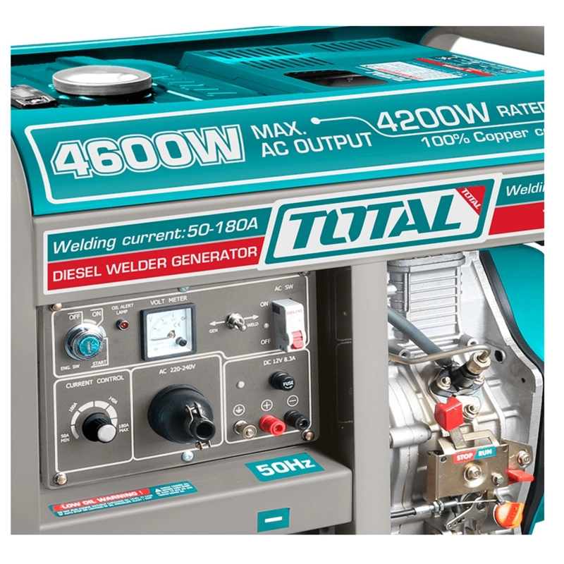 GENERADOR 4600W + SOLDADORA 180AMP DIESEL TOTAL - 4