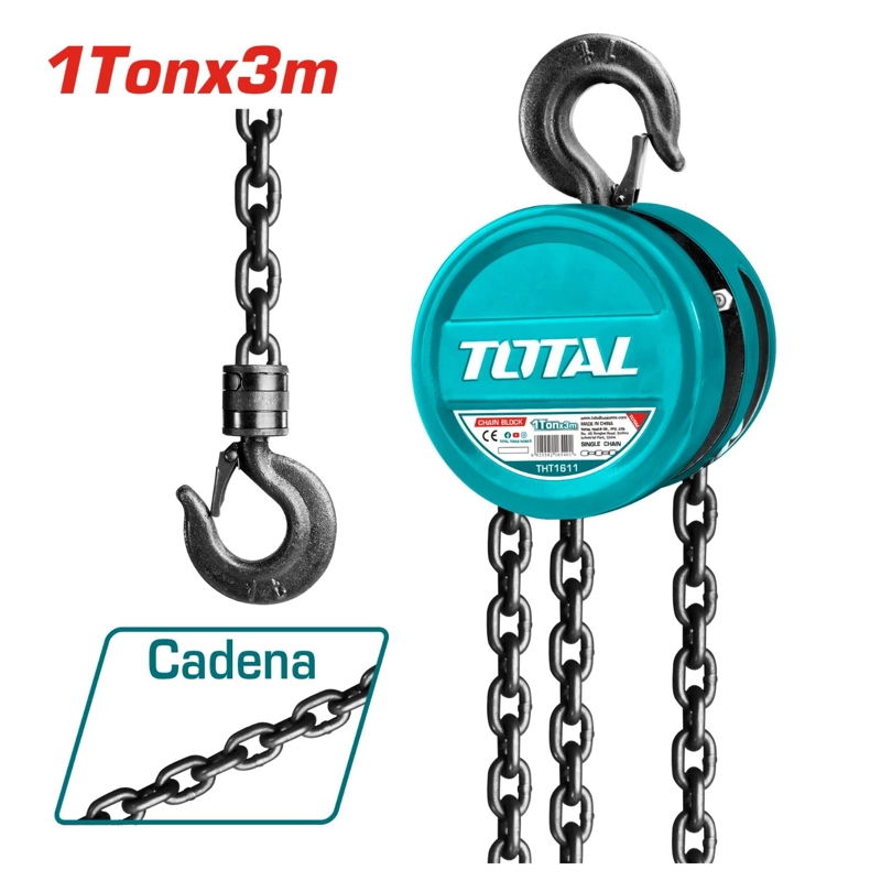 TECLE 1 TONELADA 3 METROS TOTAL THT1611 - 2