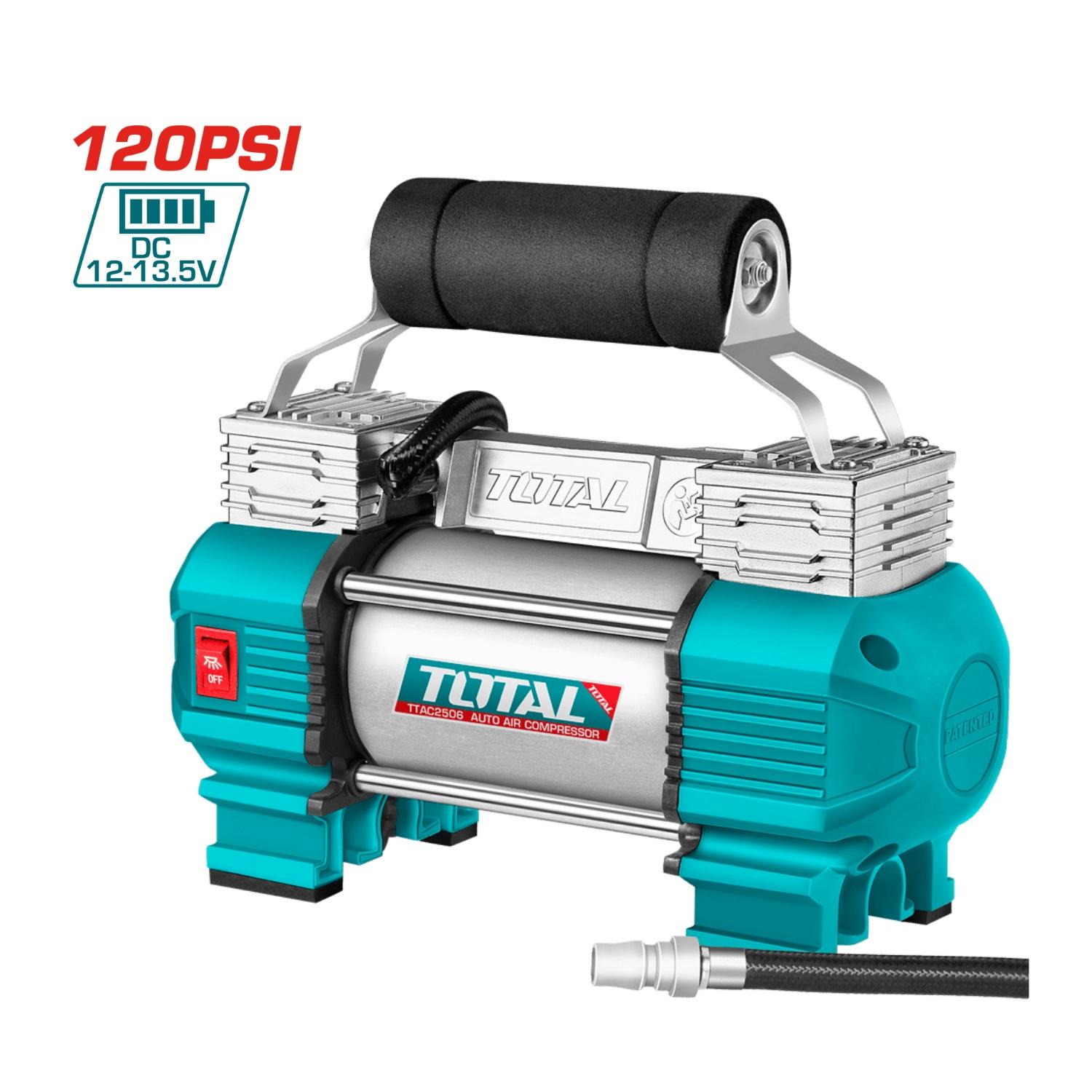 MINICOMPRESOR 120PSI 12V 18A CON LUZ LED TOTAL - 3