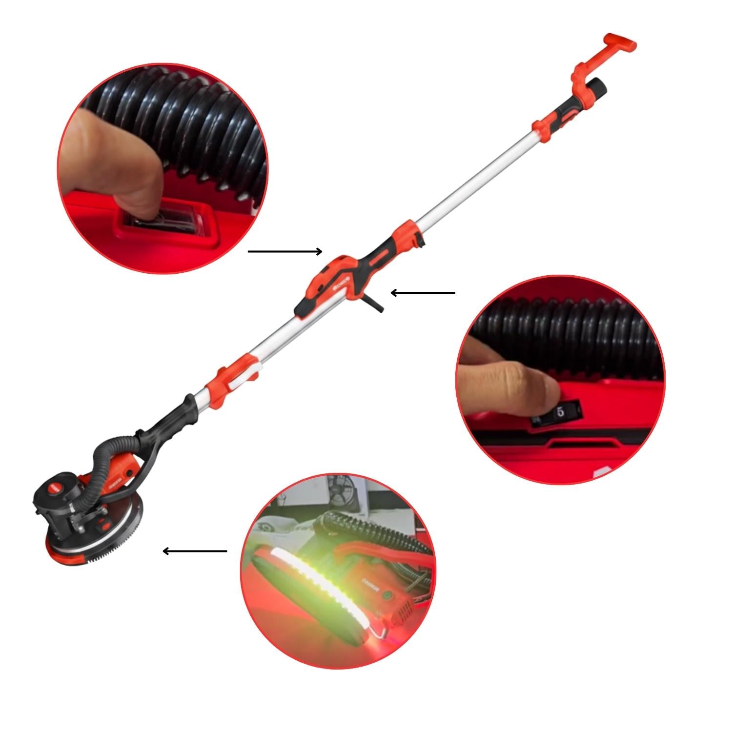 LIJADORA DE PARED Y TECHO 1100W RANKOR - 4