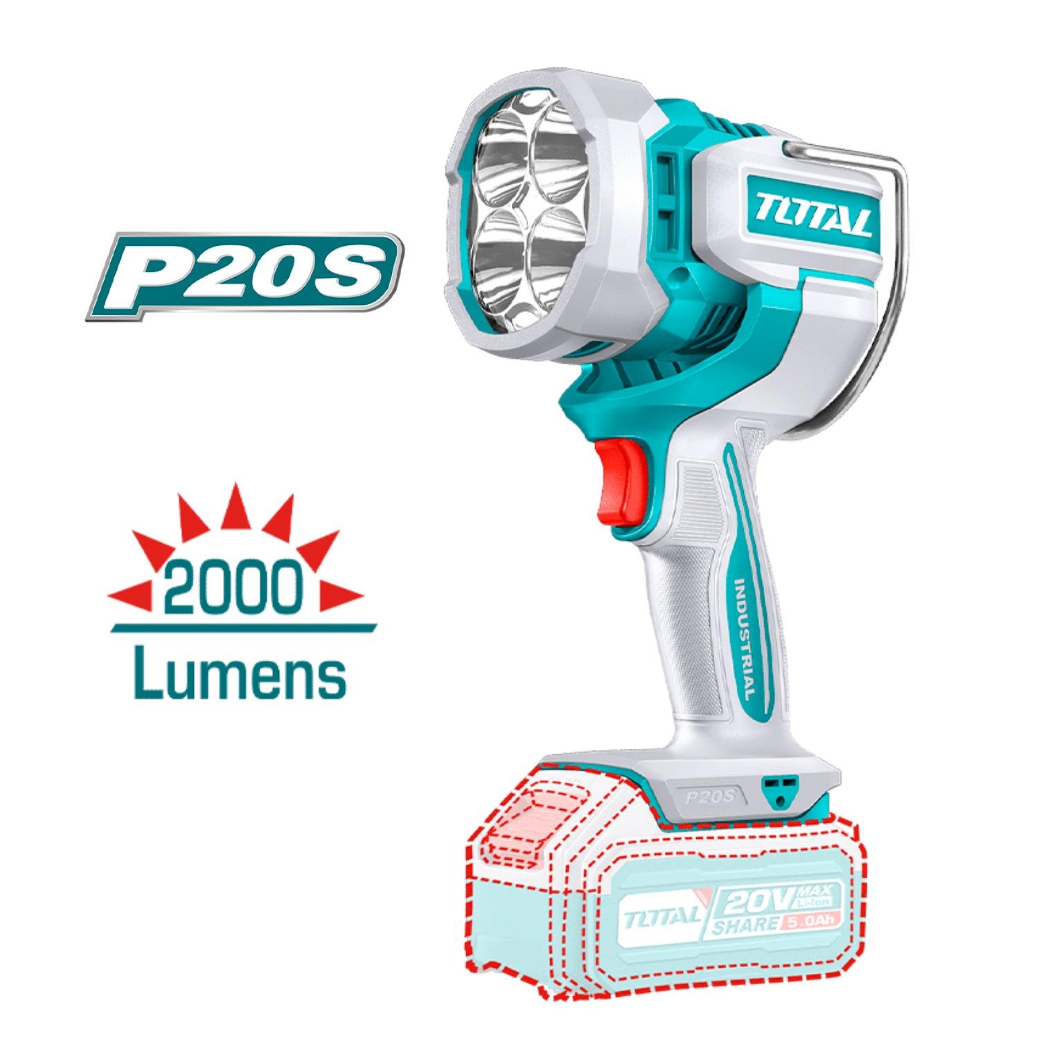 COMBO 5 EN 1 TALADRO 66NM + ATORNILLADOR DE IMPACTO 285NM + AMOLADORA + 2 LINTERNAS 20V TOTAL - 7