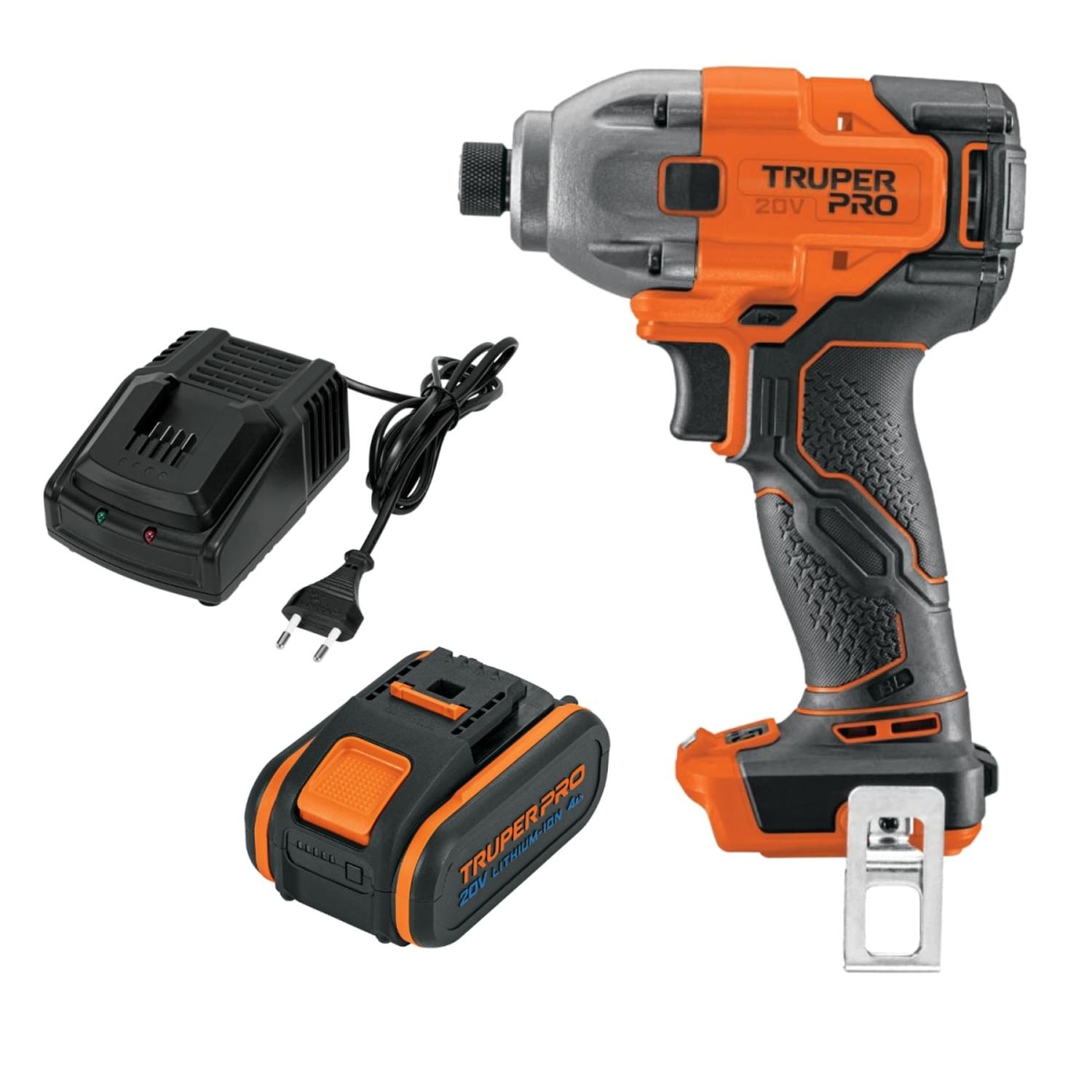ATORNILLADOR DE IMPACTO 20V +1 BATERIA 4AH+ CARGADOR TRUPER - 1