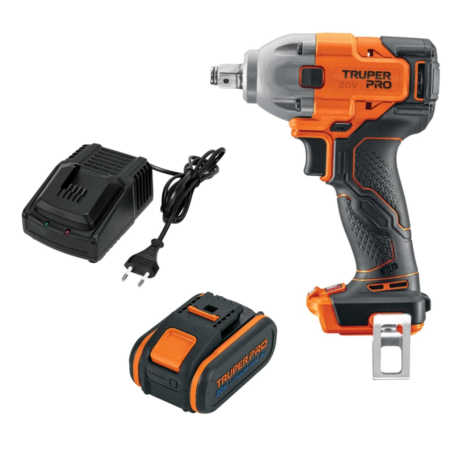 LLAVE DE IMPACTO 20V + 1 BATERIA 4AH + CARGADOR TRUPER - 1