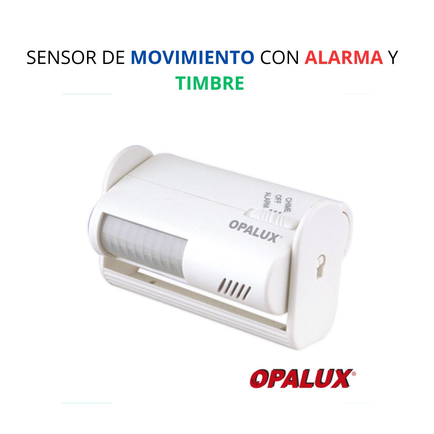 SENSOR DE MOVIMIENTO CON ALARMA Y TIMBRE OPALUX - 4