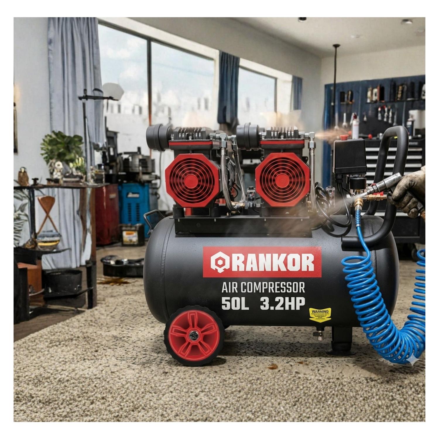 COMPRESORA DE AIRE SILENCIOSA 50L X 3.2HP RANKOR - 3