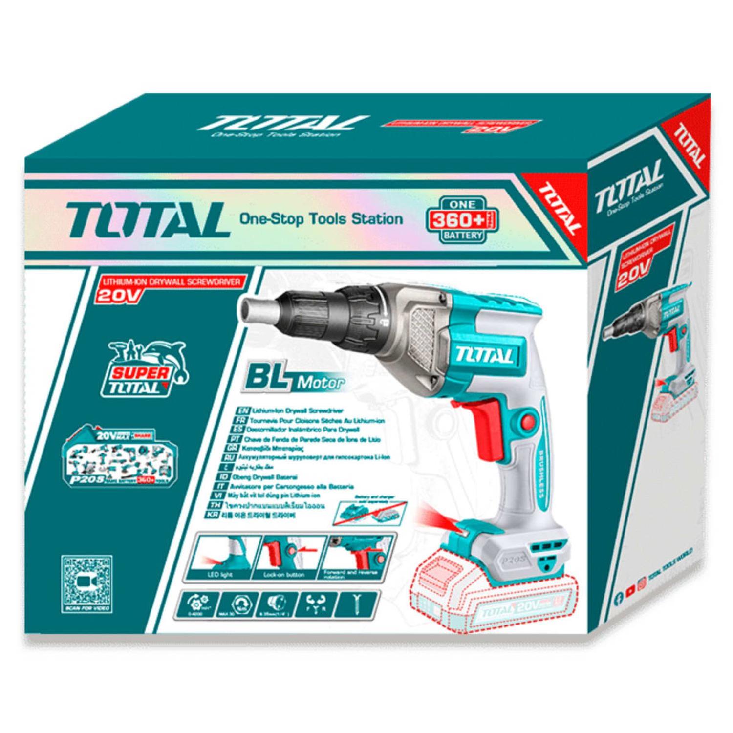 ATORNILLADOR PARA DRYWALL 1/4' 30NM 20V (CABEZAL SOLO) TOTAL - 5