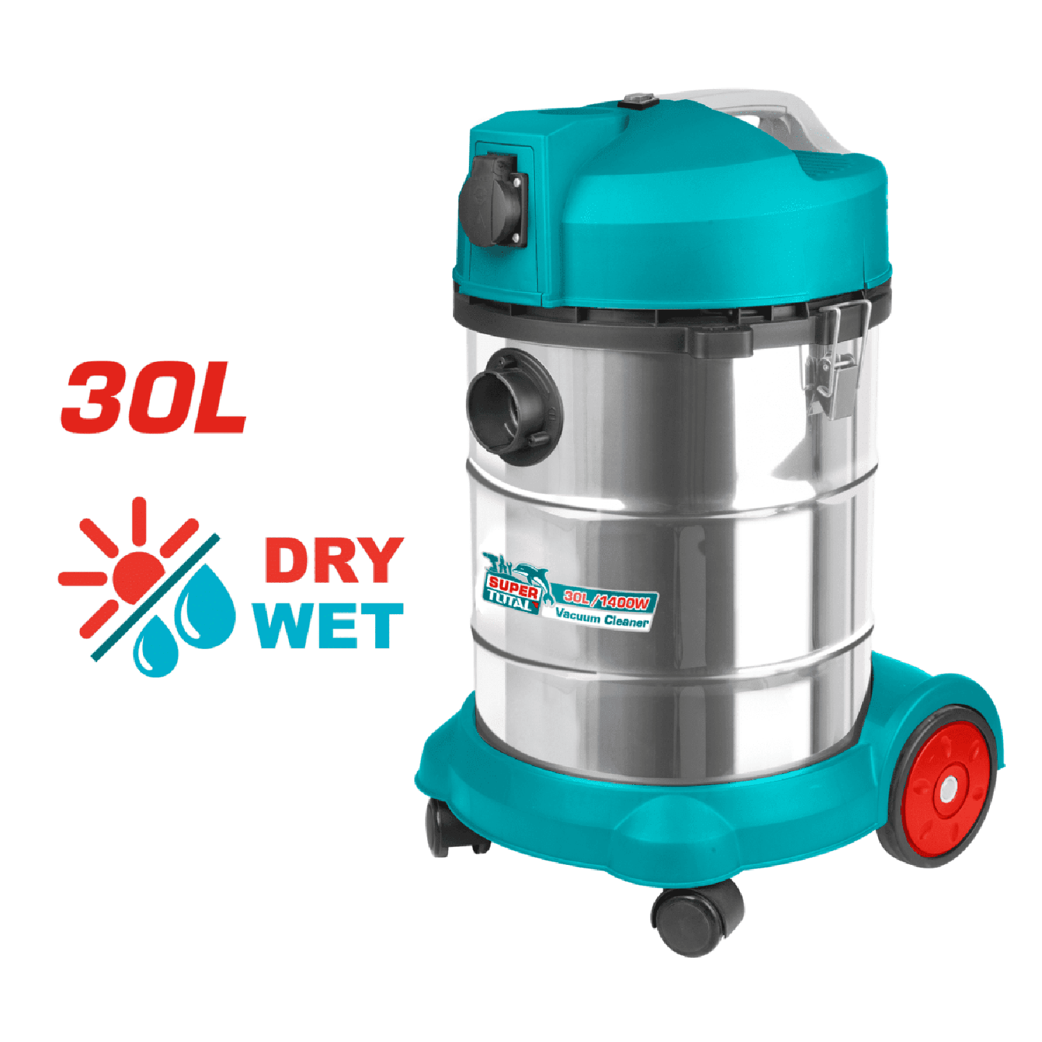 HIDROLAVADORA 2000W + ASPIRADORA 30 LITROS INDUSTRIAL TOTAL - 9