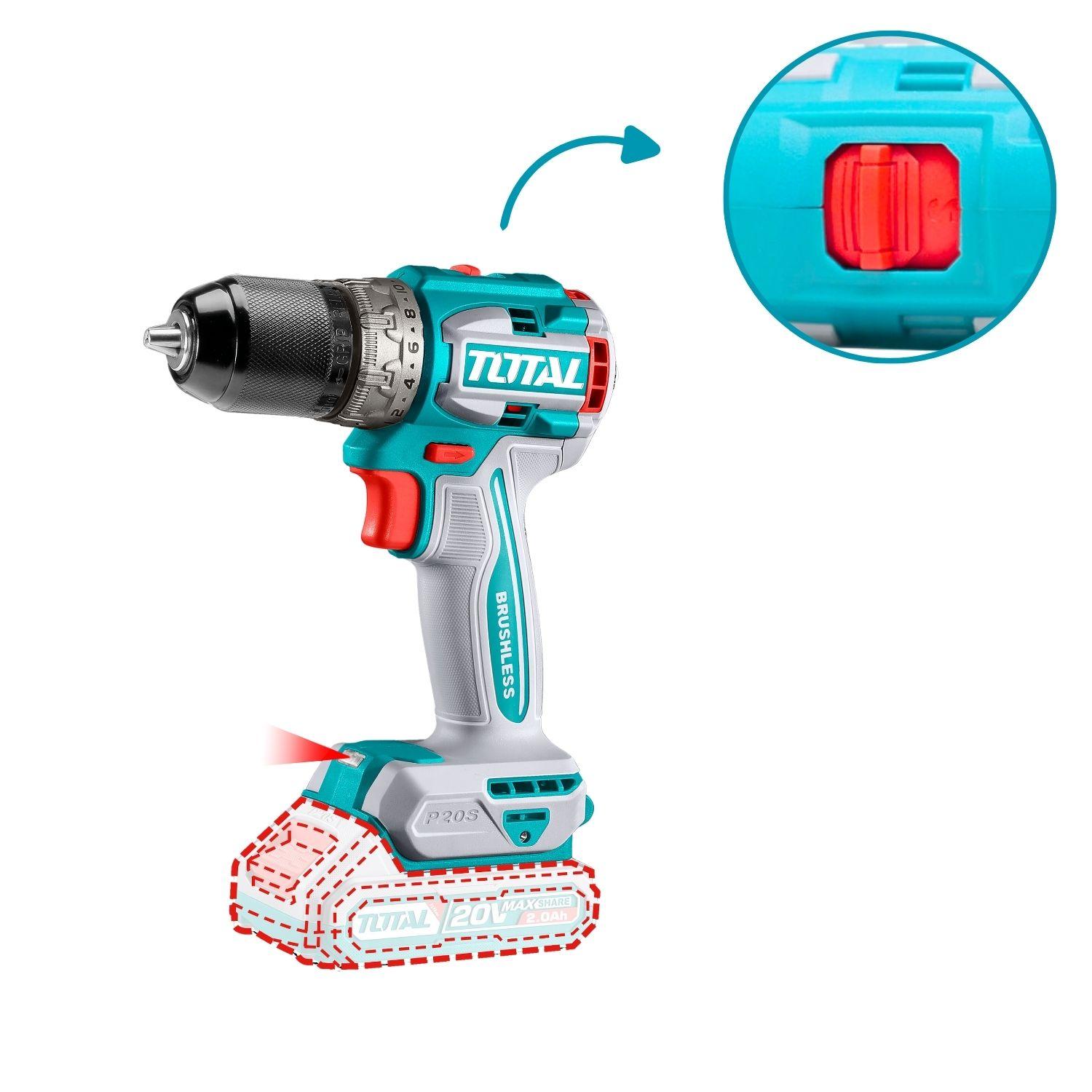 TALADRO ATORNILLADOR 60NM + PISTOLA PARA PINTAR 20V TOTAL - 4