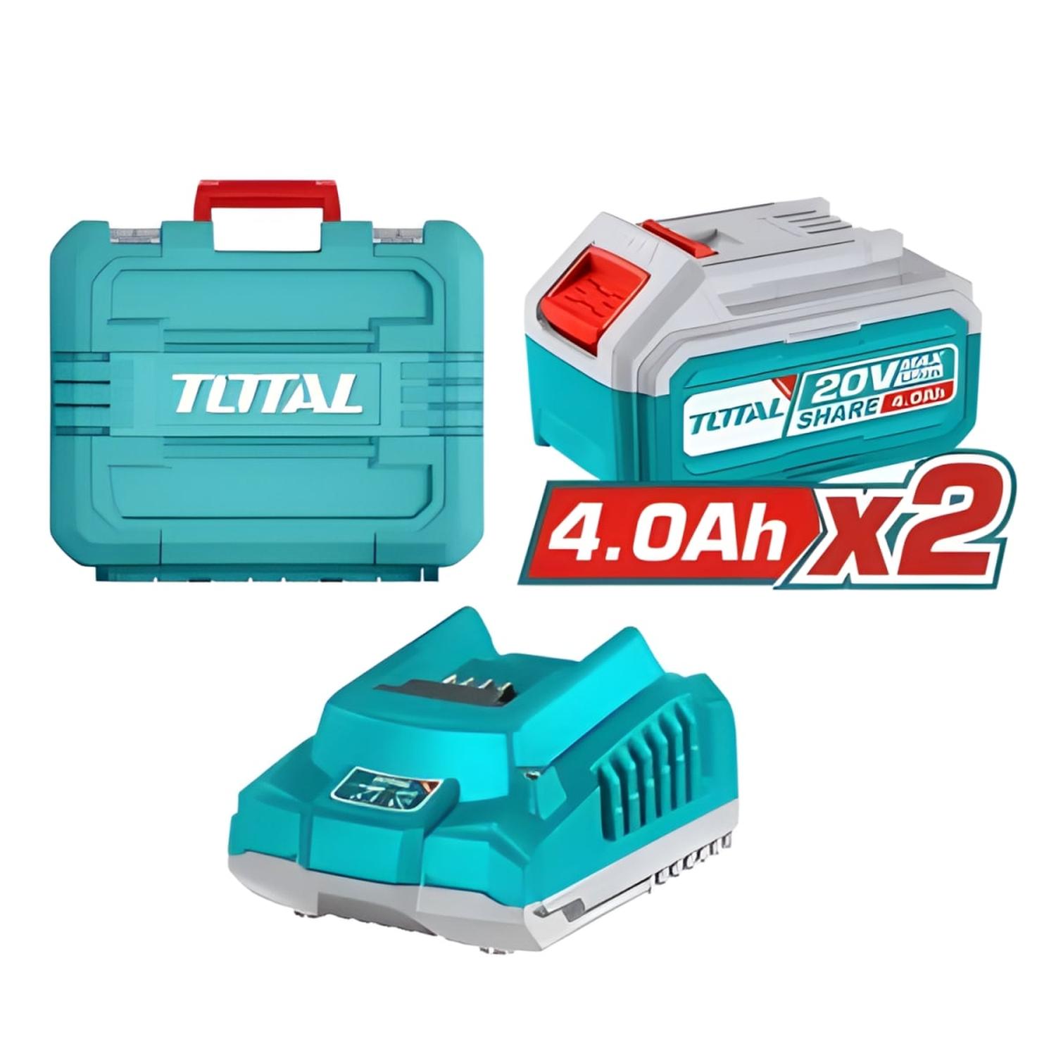 AMOLADORA 4 1/2' 900W + 2 BATERÍAS 4AH Y CARGADOR TOTAL - 5