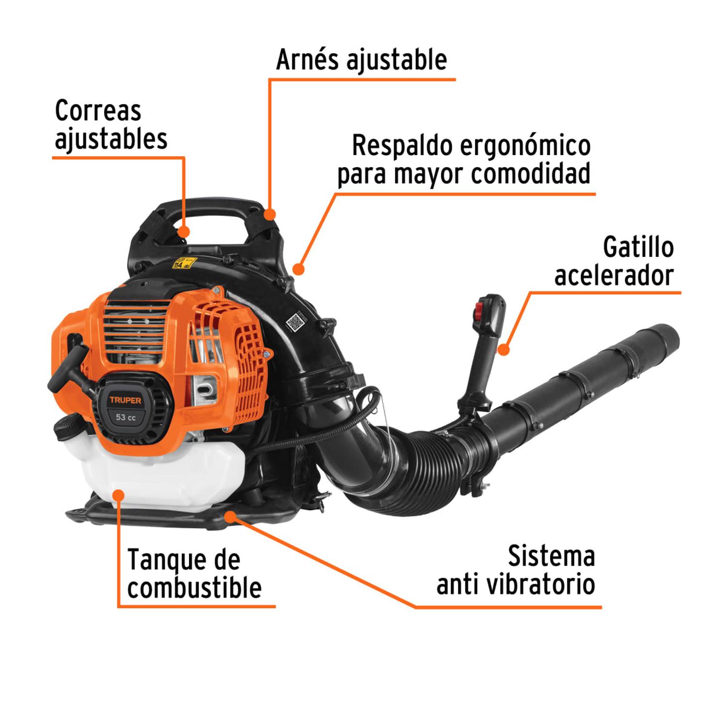 MOTOSIERRA 18' + SOPLADORA TIPO MOCHILA TRUPER - 5