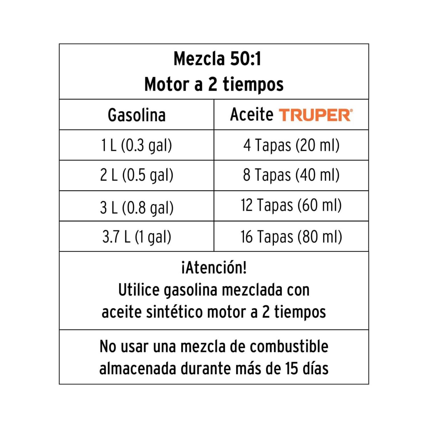 MOTOSIERRA 18' + SOPLADORA ASPIRADORA A GASOLINA TRUPER - 5