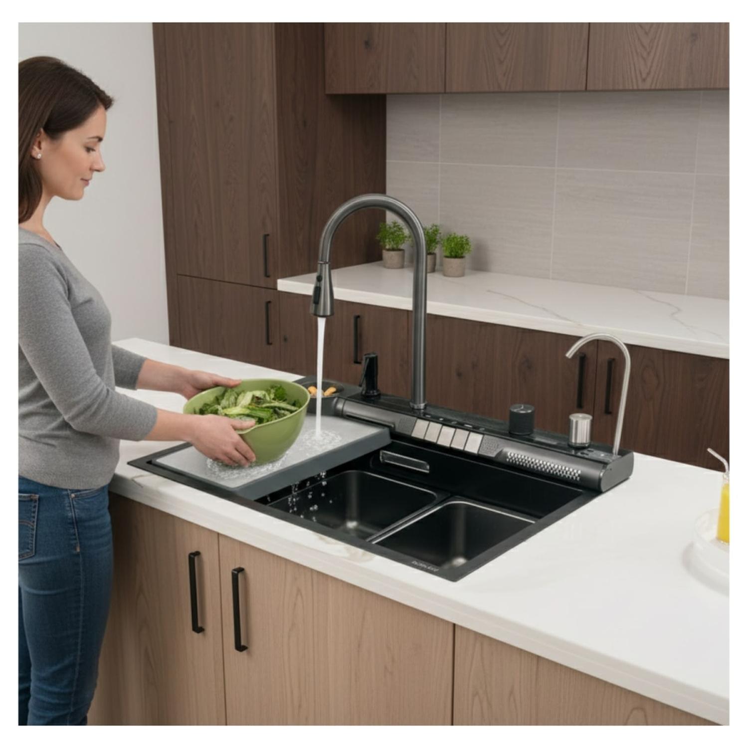 LAVADERO DE COCINA MULTIFUNCIONAL SMART BAHIA-7545 FRATELLI - 3