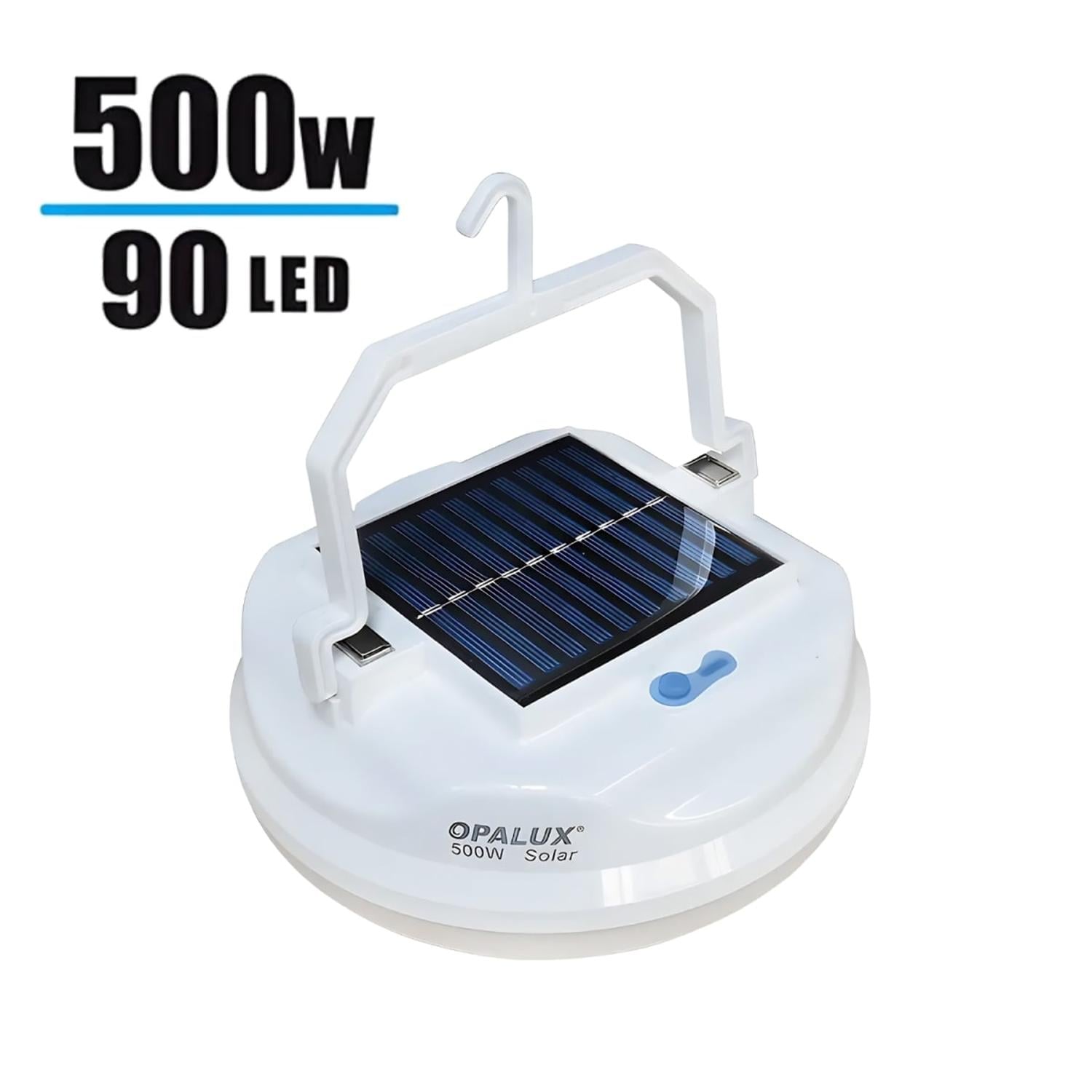 LAMPARA PORTATIL RECARGABLE CON PANEL SOLAR 500W OPALUX - 4