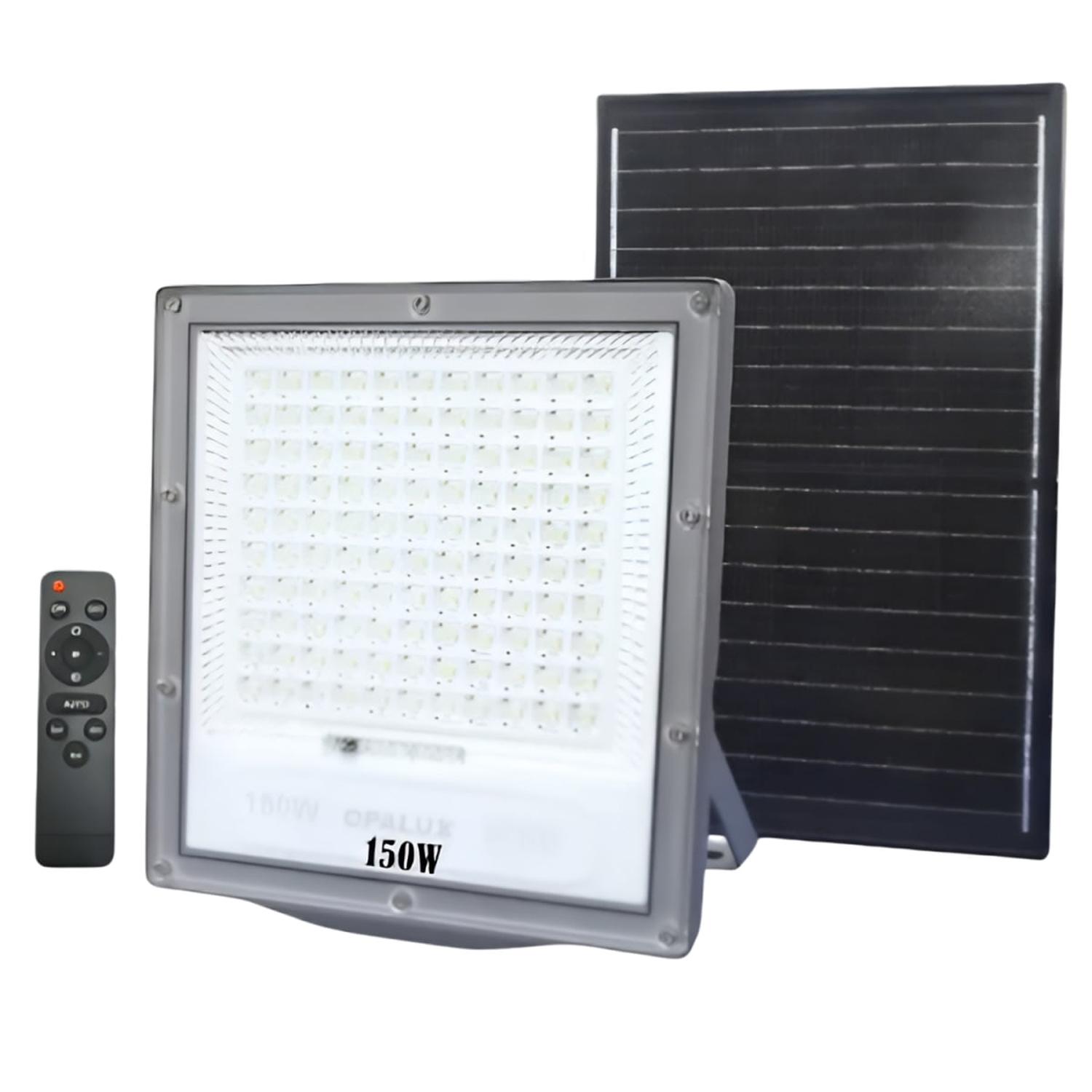 REFLECTOR LED CON PANEL SOLAR 150W OPALUX - 1