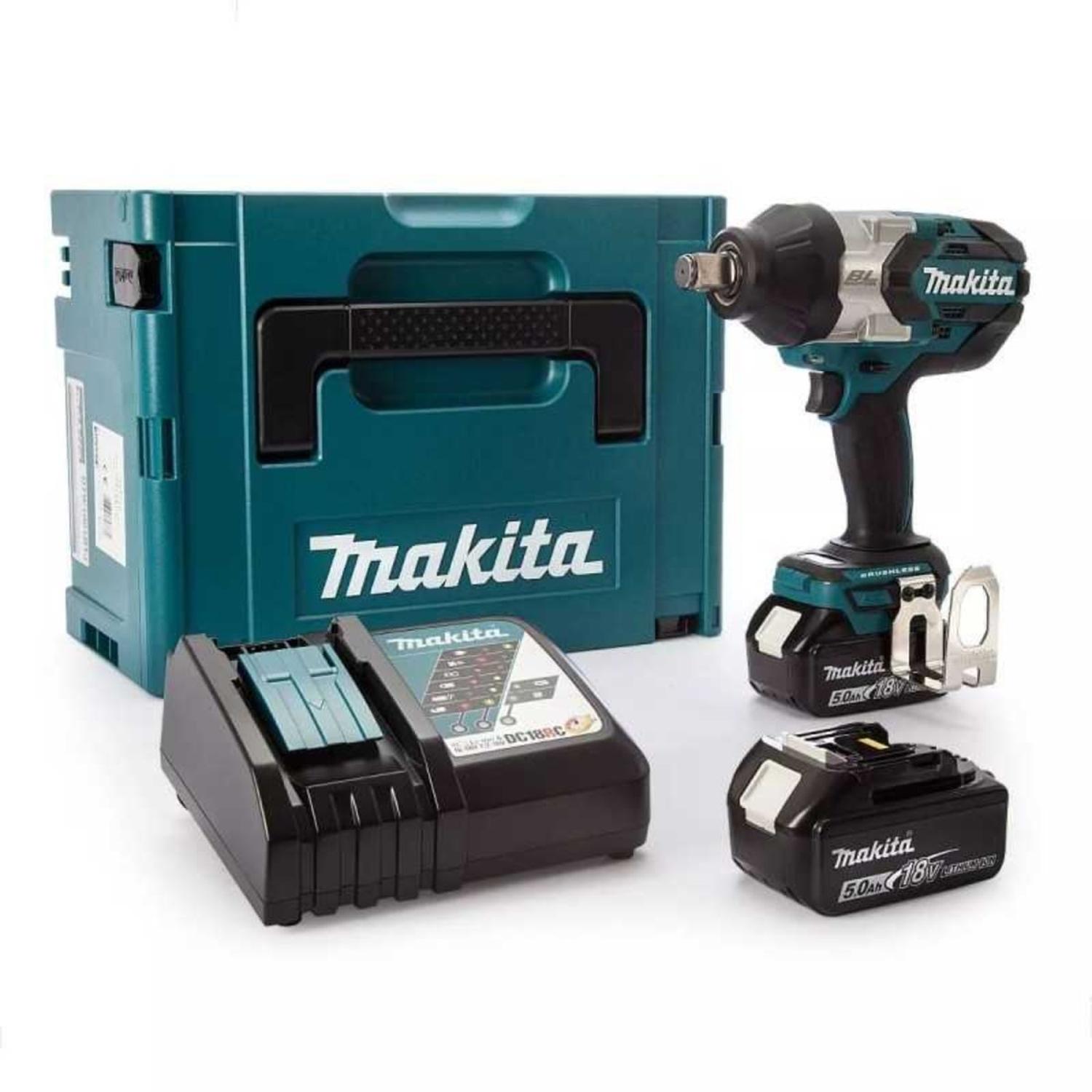 LLAVE DE IMPACTO 1/2' 18V LXT 1000NM + 2 BATERIAS 5AH MAKITA - 1