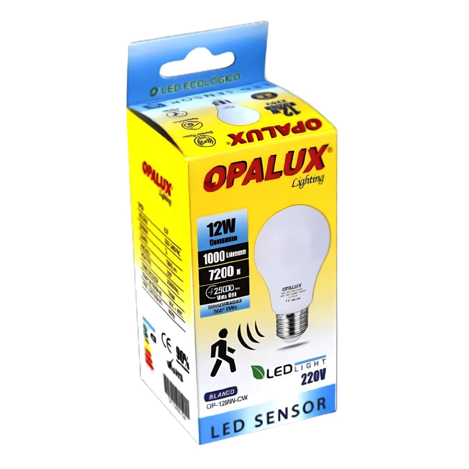 FOCO LED CON SENSOR RADAR 12W OPALUX - 3