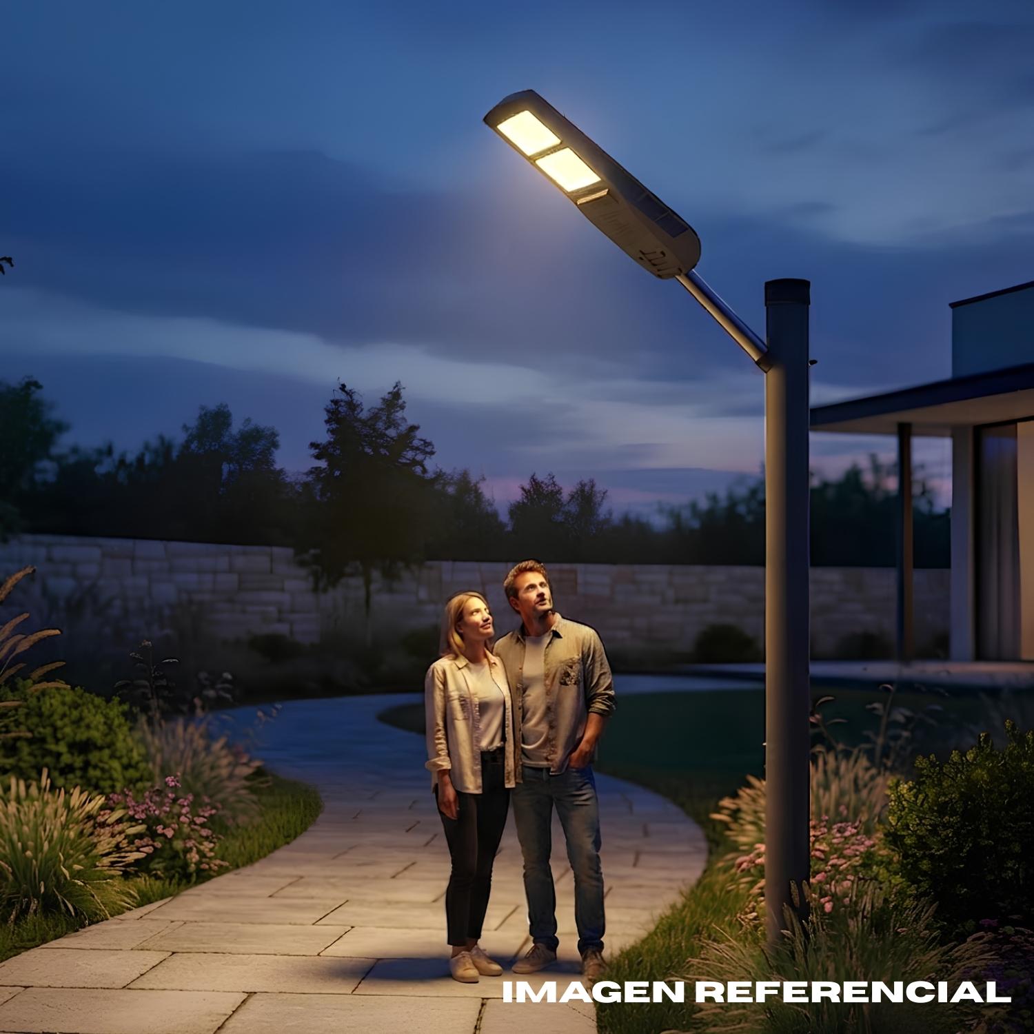 LUMINARIA SOLAR LED PASTORAL CON SENSOR RADAR Y FOTOCELDA 200W TRICOLOR OPALUX - 3