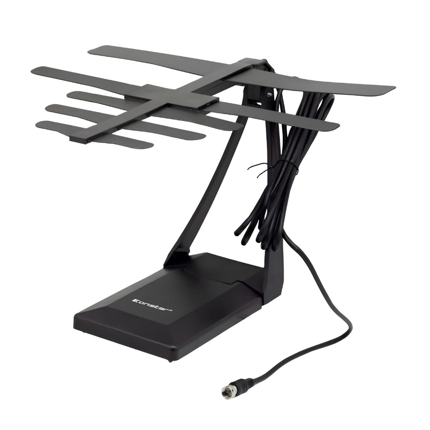 ANTENA PARA TV HD UHF CON CABLE 140CM KS-006 KONSTAR - 1